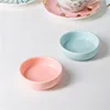 Wholesale color glaze round deep ceramic banquet dishes / dipping sauce dish for sale