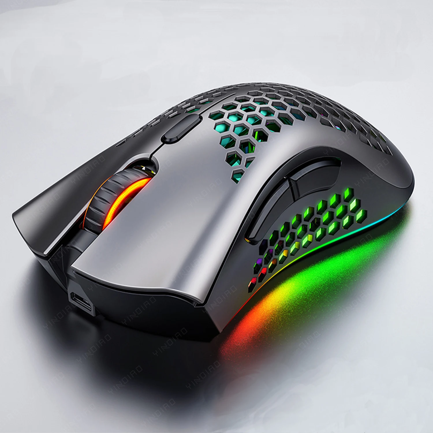 GAZ-M04 Wireless Mouse Hollow-out Gaming Mouse Rechargeable RGB Backlit Light Optical Computer Mouse For Laptop PC
GAZ-M04 Wireless Mouse Hollow-out Gaming Mouse Rechargeable RGB Backlit Light Optical Computer Mouse For Laptop PC
