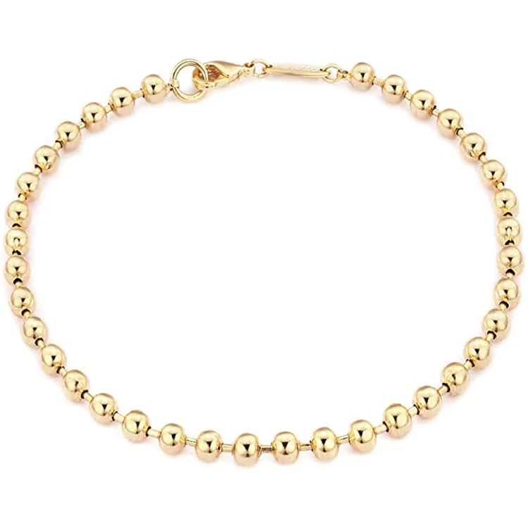 Handmade Cute Satellite Diamond Cut Oval and Dainty Round Beads Rope Gold Chain Bracelet for Women, Gold color
Handmade Cute Satellite Diamond Cut Oval and Dainty Round Beads Rope Gold Chain Bracelet for Women, Gold color
