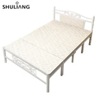 fold up military folding camping bed cheap metal steel folding beds for adults