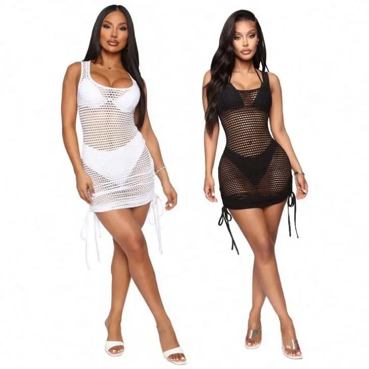 New Summer Stretch See-through Crochet Hollow Out Tassel Beach Cover Up Dress Bikini Swimsuit Knit Bathing Suit Cover Ups
New Summer Stretch See-through Crochet Hollow Out Tassel Beach Cover Up Dress Bikini Swimsuit Knit Bathing Suit Cover Ups