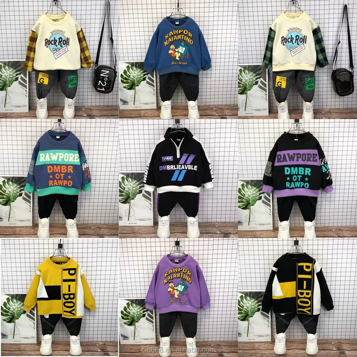 Made in China Spring Sportswear Boy Children's Sportswear Boy Alphabet Printed Splicing T-Shirt and Pants 2PCS Baby Boy Suit
Made in China Spring Sportswear Boy Children's Sportswear Boy Alphabet Printed Splicing T-Shirt and Pants 2PCS Baby Boy Suit