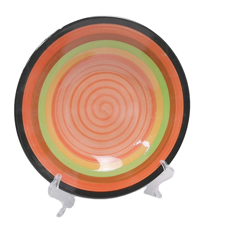 Direct Supply Fine Ceramic Soup Plate Hand-painted Striped Ceramic Plate For Home Hotel
Direct Supply Fine Ceramic Soup Plate Hand-painted Striped Ceramic Plate For Home Hotel