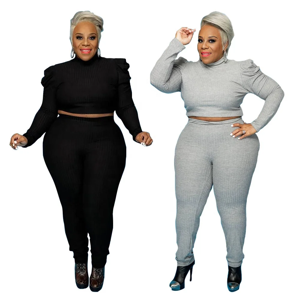 B63611A New plus-size cross-border fashion women's wear colorful long-sleeve casual suits, Gray/black
B63611A New plus-size cross-border fashion women's wear colorful long-sleeve casual suits, Gray/black