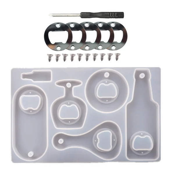 LOVE'N LV632R diy crystal resin drip glue beer wrench bottle opener dried flower drip glue mirror silicone mold
LOVE'N LV632R diy crystal resin drip glue beer wrench bottle opener dried flower drip glue mirror silicone mold