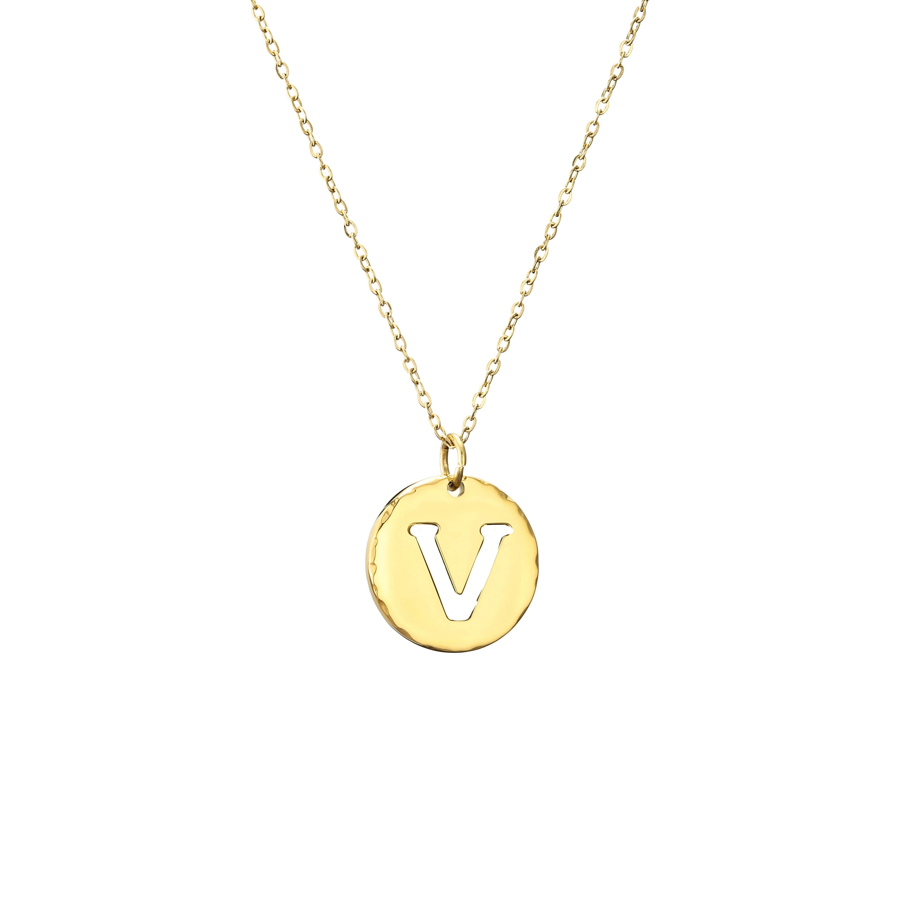 Trendy Stainless Steel Women Necklace Customized Personalized Disc alphabet Pendant Letter Initial Necklace, Silver/gold/rose gold
Trendy Stainless Steel Women Necklace Customized Personalized Disc alphabet Pendant Letter Initial Necklace, Silver/gold/rose gold
