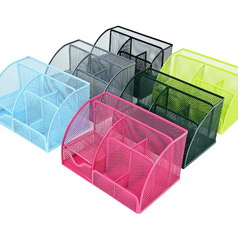 New iron storage box Desktop Storage Cosmetic Multifunctional Metal Pen Holder Office Stationery Rack, Black/ rose red/ blue/dark green/light green
New iron storage box Desktop Storage Cosmetic Multifunctional Metal Pen Holder Office Stationery Rack, Black/ rose red/ blue/dark green/light green