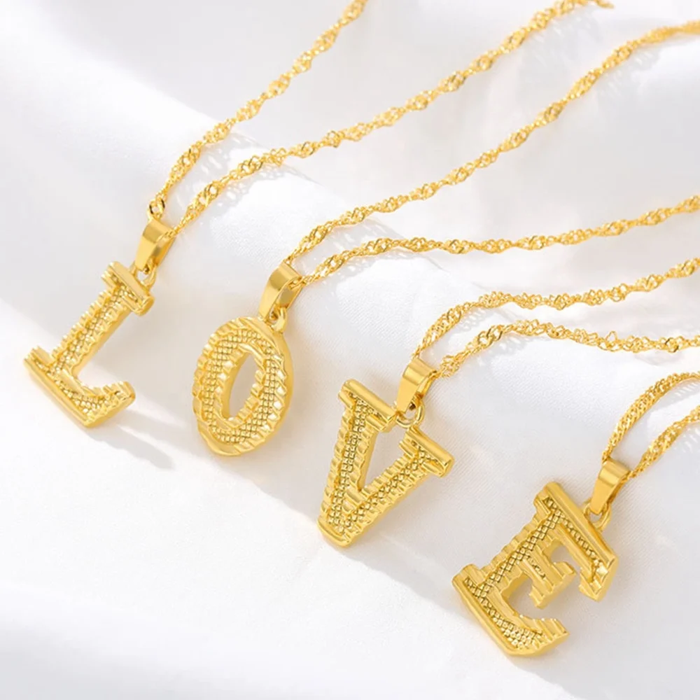 2020 Fashion Design Gold Plated Stainless Steel Initial Necklace Women Alphabet Pendant
2020 Fashion Design Gold Plated Stainless Steel Initial Necklace Women Alphabet Pendant