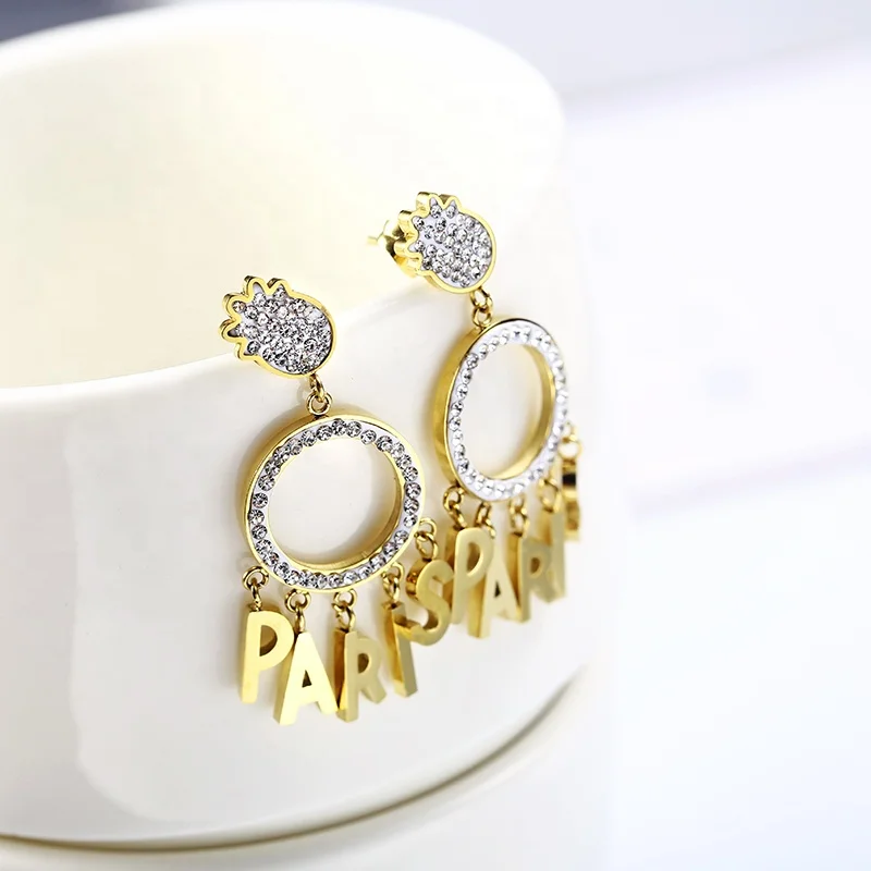 Fashion Earrings Trend 2021 Pineapple Shape Cute 14K Gold Stainless Steel Earrings Statement Earrings 21254 for Women
Fashion Earrings Trend 2021 Pineapple Shape Cute 14K Gold Stainless Steel Earrings Statement Earrings 21254 for Women