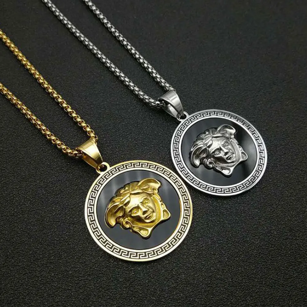 fashion hip hop stainless steel medusa pendant necklace jewelry chain not included, Gold and silver
fashion hip hop stainless steel medusa pendant necklace jewelry chain not included, Gold and silver