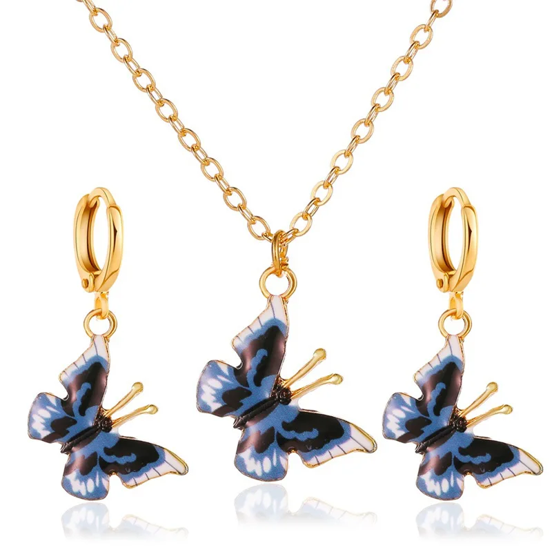 2021 New Design Colorful Butterfly Europe Style Necklace Earrings Jewelry Set For Women
2021 New Design Colorful Butterfly Europe Style Necklace Earrings Jewelry Set For Women