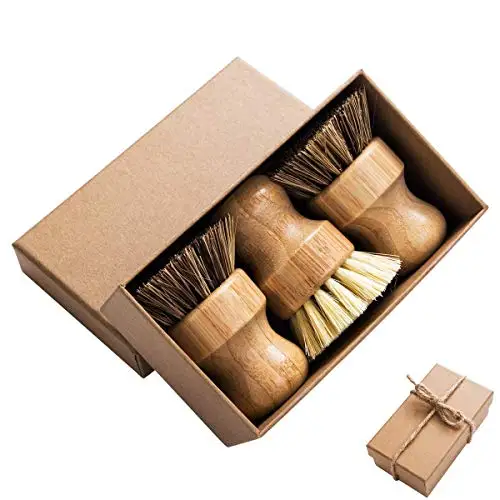 Bamboo Palm Fiber Bristles Pot Brush Round 3-Piece Mini Dishwasher Brush Natural Scrub Durable Cleaning Brush Set
Bamboo Palm Fiber Bristles Pot Brush Round 3-Piece Mini Dishwasher Brush Natural Scrub Durable Cleaning Brush Set