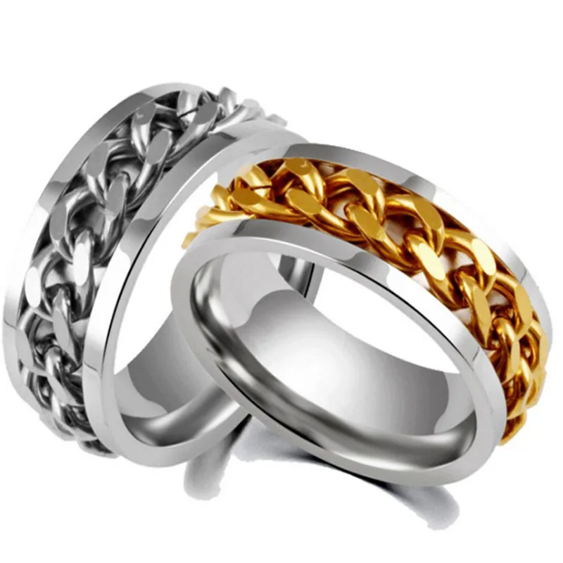 European And American Style Romoved Chain Men's Stainless Steel Finger Ring, Gold,silver
European And American Style Romoved Chain Men's Stainless Steel Finger Ring, Gold,silver