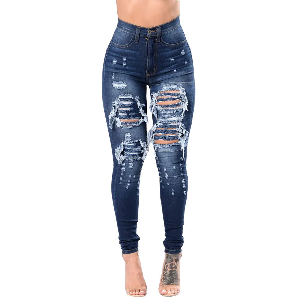 2021 Fashion Trend Breathable Plus Size Women Stretch Denim ripped jean women, Dark blue
2021 Fashion Trend Breathable Plus Size Women Stretch Denim ripped jean women, Dark blue