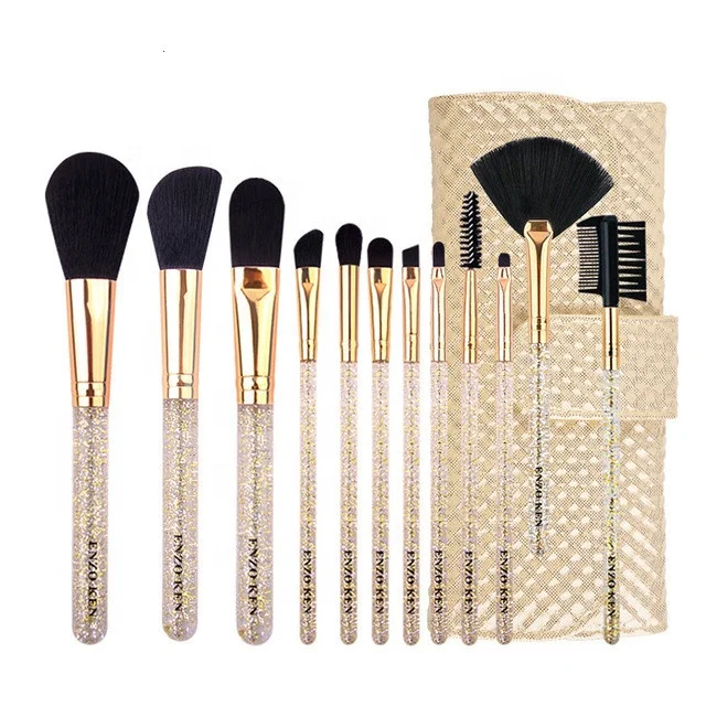 New Design 12pcs Glitter Makeup Brush Set Private Label Gold Transparent Handle Makeup Brush Set with Bag, Gold, purple
New Design 12pcs Glitter Makeup Brush Set Private Label Gold Transparent Handle Makeup Brush Set with Bag, Gold, purple