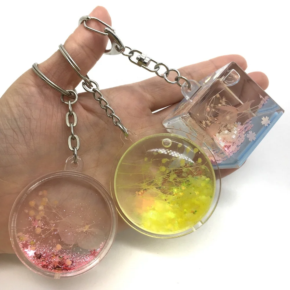 Funky Girl Gifts Custom Keychain Accessories Liquid Floating Glitter Keychain Plastic Water Spangle Keyring with Dry Flower
Funky Girl Gifts Custom Keychain Accessories Liquid Floating Glitter Keychain Plastic Water Spangle Keyring with Dry Flower