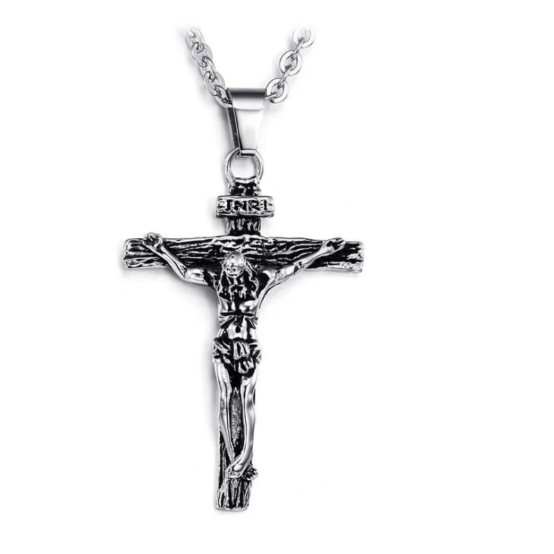 Fashion Vintage Stainless Steel Prayer Jesus Cross Pendant Cross Chain Men's Necklace, Picture
Fashion Vintage Stainless Steel Prayer Jesus Cross Pendant Cross Chain Men's Necklace, Picture