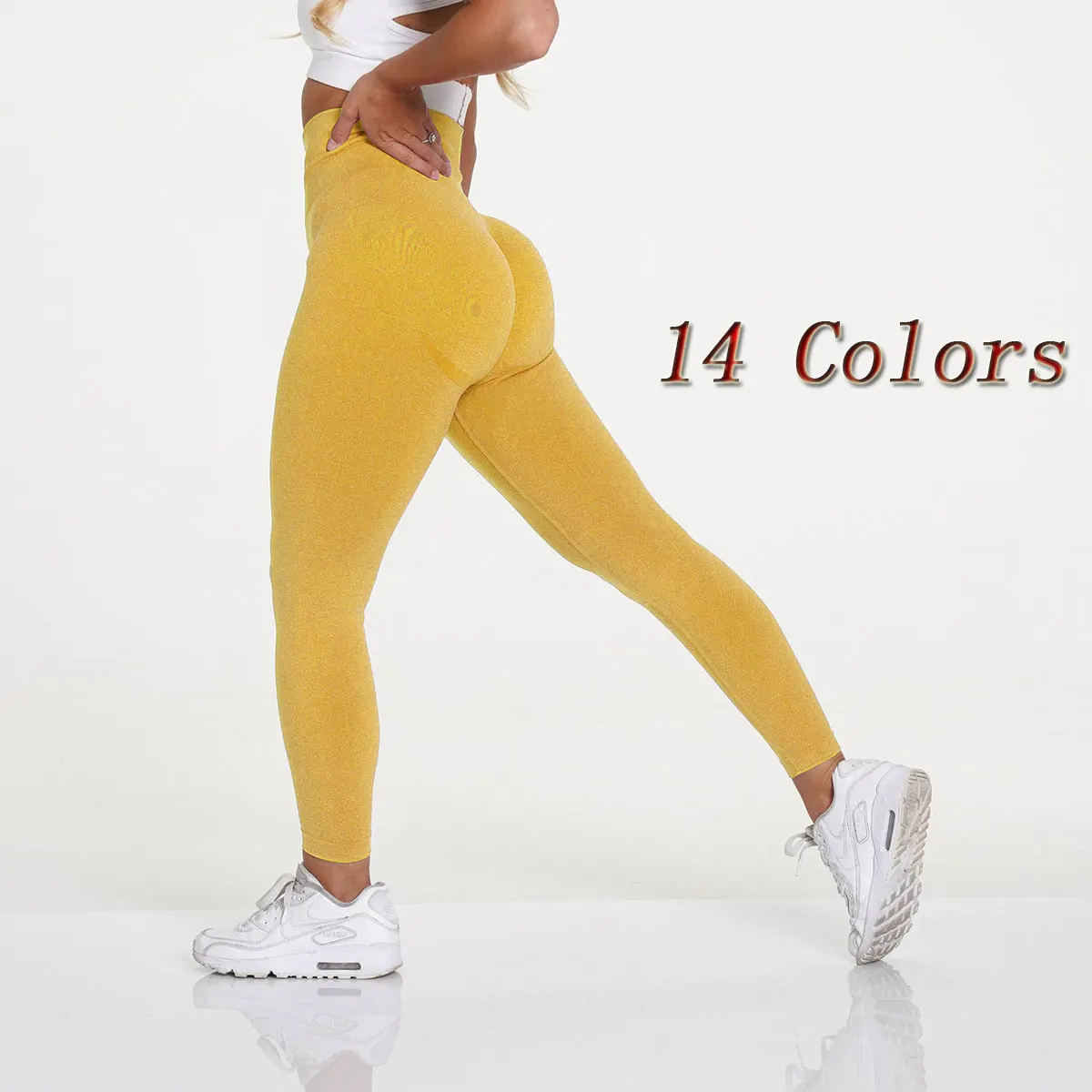JALOFUN Women High Waist Sports Gym Fitness Yoga Pants Scrunch Butt Seamless Leggings, 14 colors
JALOFUN Women High Waist Sports Gym Fitness Yoga Pants Scrunch Butt Seamless Leggings, 14 colors