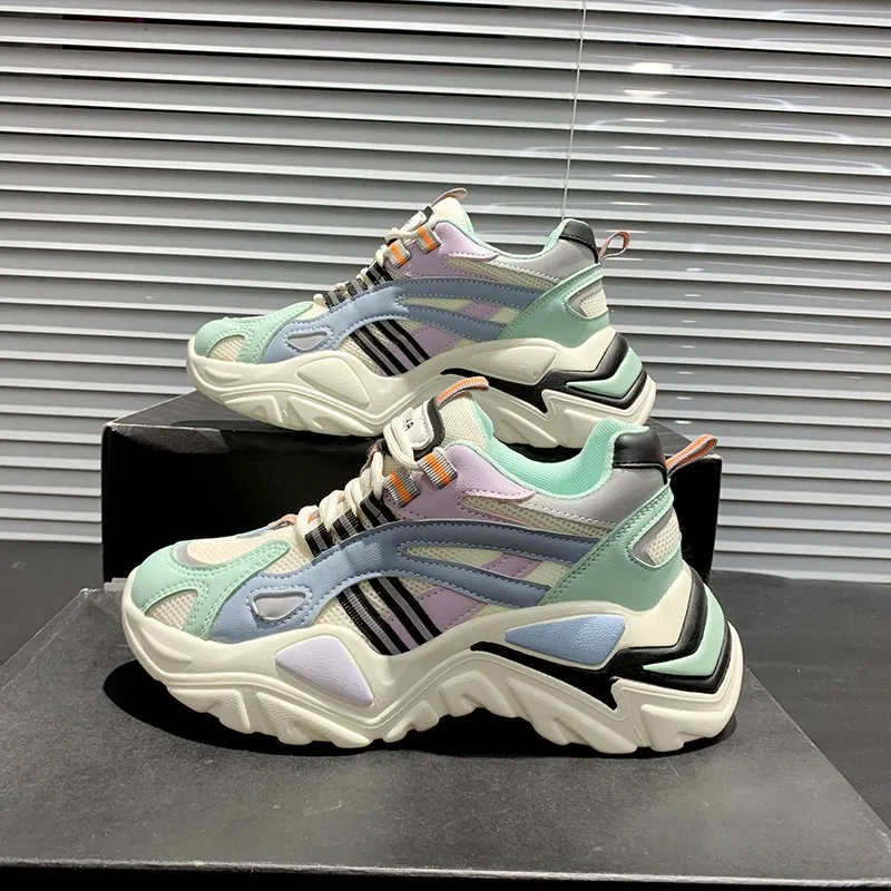 Fashion Casual Running Female Sports Shoes Women Sneakers Women Dad Shoes, Yellow/blue
Fashion Casual Running Female Sports Shoes Women Sneakers Women Dad Shoes, Yellow/blue