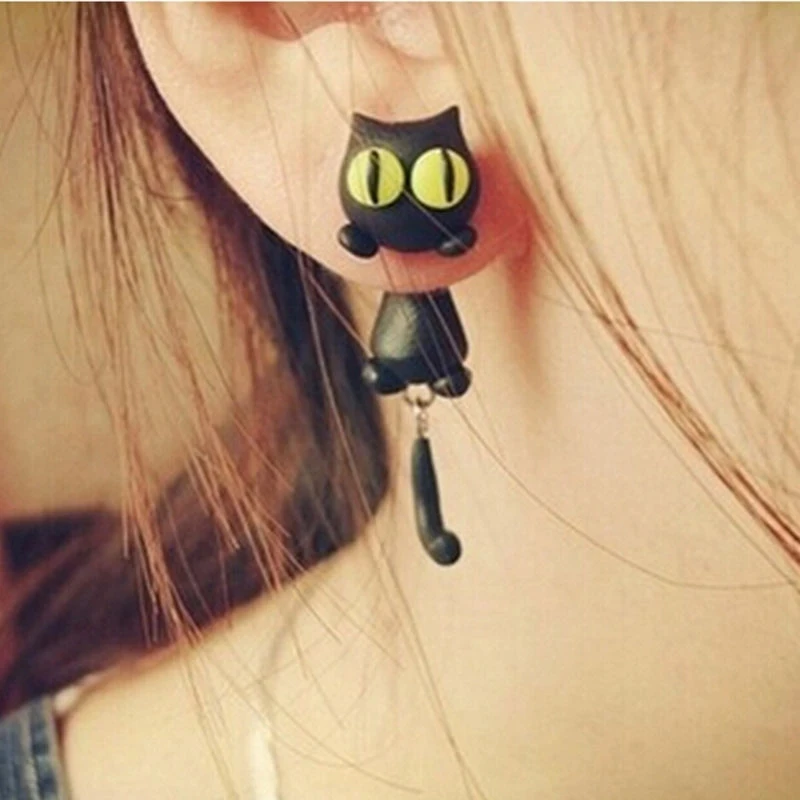 Cartoon 3D Animal Earrings For Women 1 pair New Design Handmade Cute Cat Bear Fox Stud Earring Fashion Jewelry Polymer Clay, Picture shows
Cartoon 3D Animal Earrings For Women 1 pair New Design Handmade Cute Cat Bear Fox Stud Earring Fashion Jewelry Polymer Clay, Picture shows