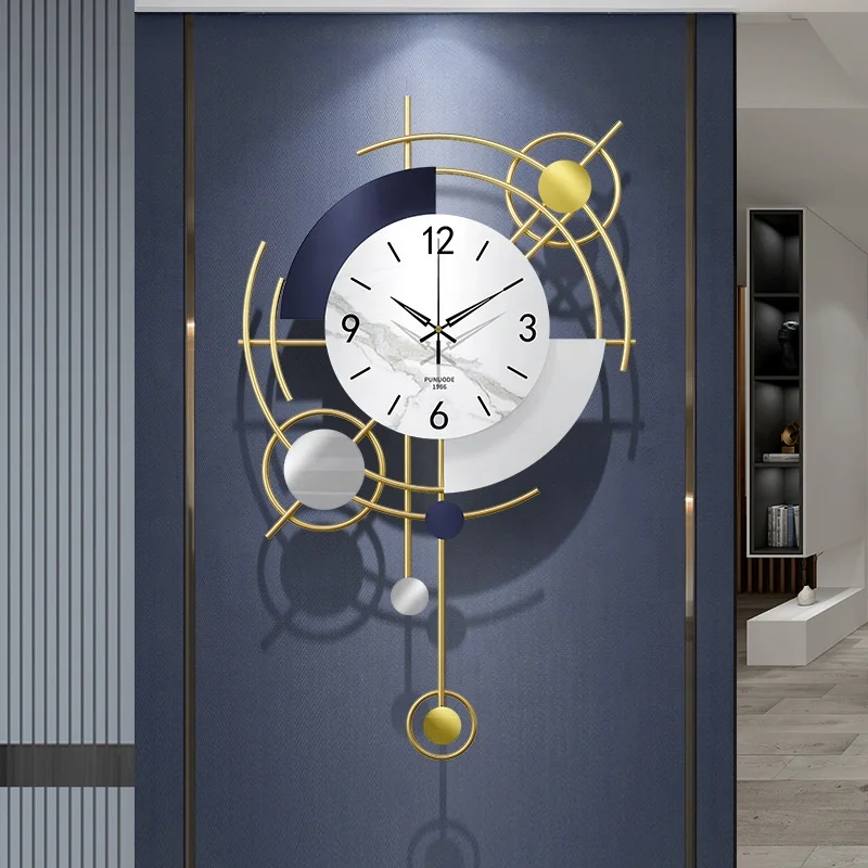 European Marble Texture Promotional Creative Large Luxury Home Decorative Wall Clocks, Black/blue
European Marble Texture Promotional Creative Large Luxury Home Decorative Wall Clocks, Black/blue