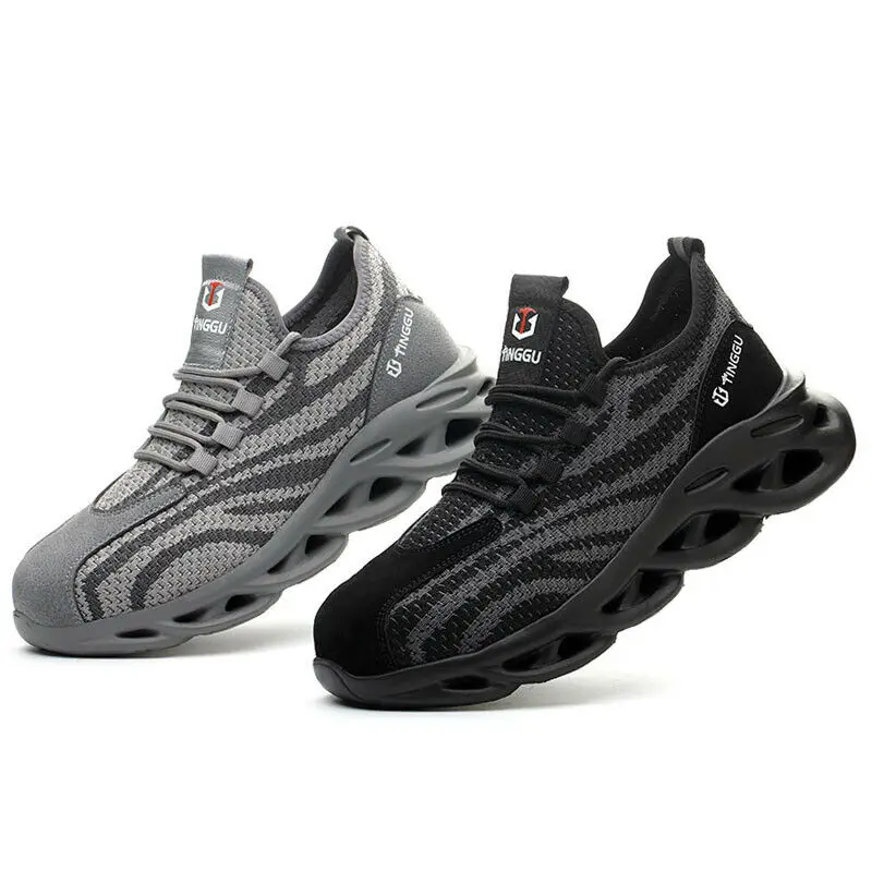 Industrial Protective Breathable Work Boot Casual Trainers Steel Toe Caps Safety Shoes for Men Women, Black.grey
Industrial Protective Breathable Work Boot Casual Trainers Steel Toe Caps Safety Shoes for Men Women, Black.grey