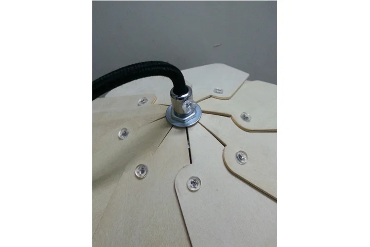 Handmade pinecone shape natural basswood chandeliers for restaurant hotel villa pendant light