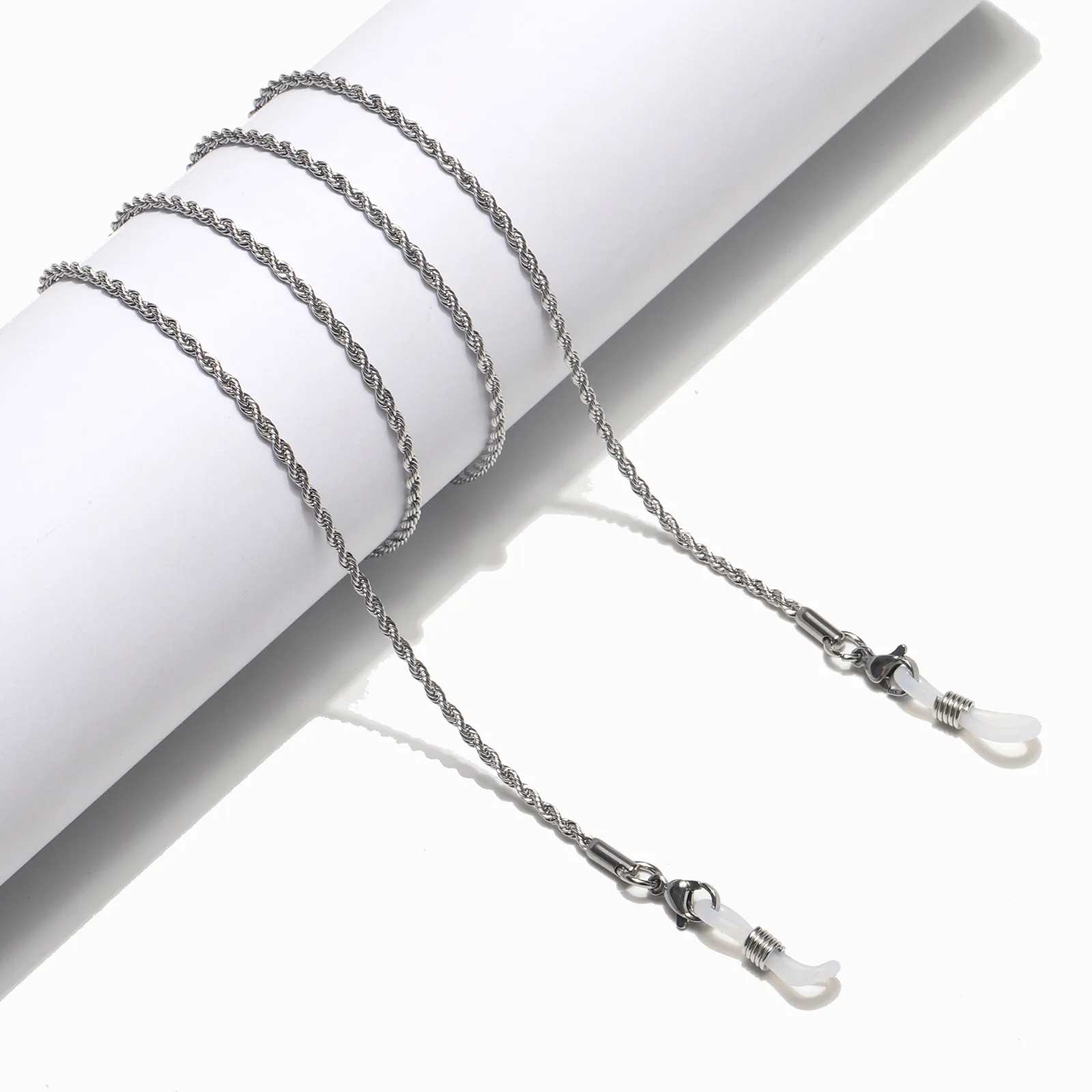High Quality Fashion Silver metal Sunglasses Glasses Chain Holder For Wholesales, As picture
High Quality Fashion Silver metal Sunglasses Glasses Chain Holder For Wholesales, As picture
