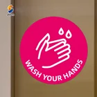 Public Notice Sticker Clean Hands Self Adhesive Notice Sign Keep Clean Wall Decal Sticker