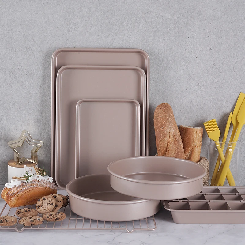 Spot Supply 6-piece set cake tools set brownie baking pan cake mold baking tools set, Rose pink
Spot Supply 6-piece set cake tools set brownie baking pan cake mold baking tools set, Rose pink