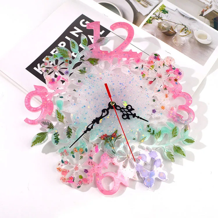 Flower Shape Clock Silicone Mold DIY Epoxy Resin Flower Clock Molds Handmade Casting Tool DIY Crafts jewelry Making Supplies
Flower Shape Clock Silicone Mold DIY Epoxy Resin Flower Clock Molds Handmade Casting Tool DIY Crafts jewelry Making Supplies