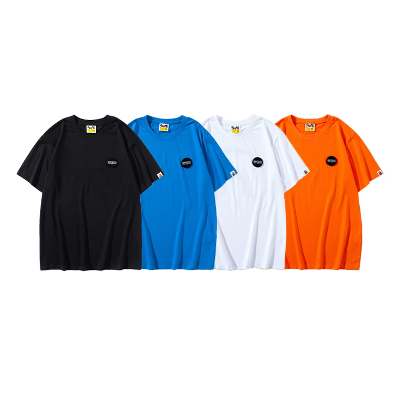 WGM Shark head printed men's and women's casual 100 cotton T-shirt with round collar loose sleeves
WGM Shark head printed men's and women's casual 100 cotton T-shirt with round collar loose sleeves