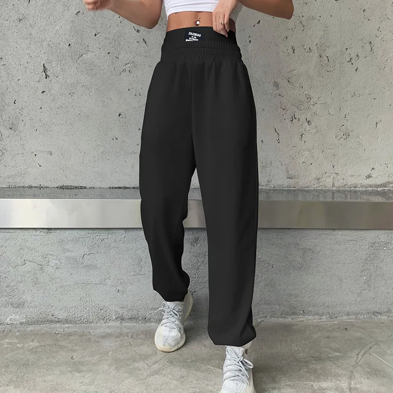 New Designed Double High Waisted Women Loose Velvet Solid Color Sports Trousers Women
New Designed Double High Waisted Women Loose Velvet Solid Color Sports Trousers Women