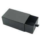 Custom Logo Printed Black Cardboard Small Tool Drawer Gift Box