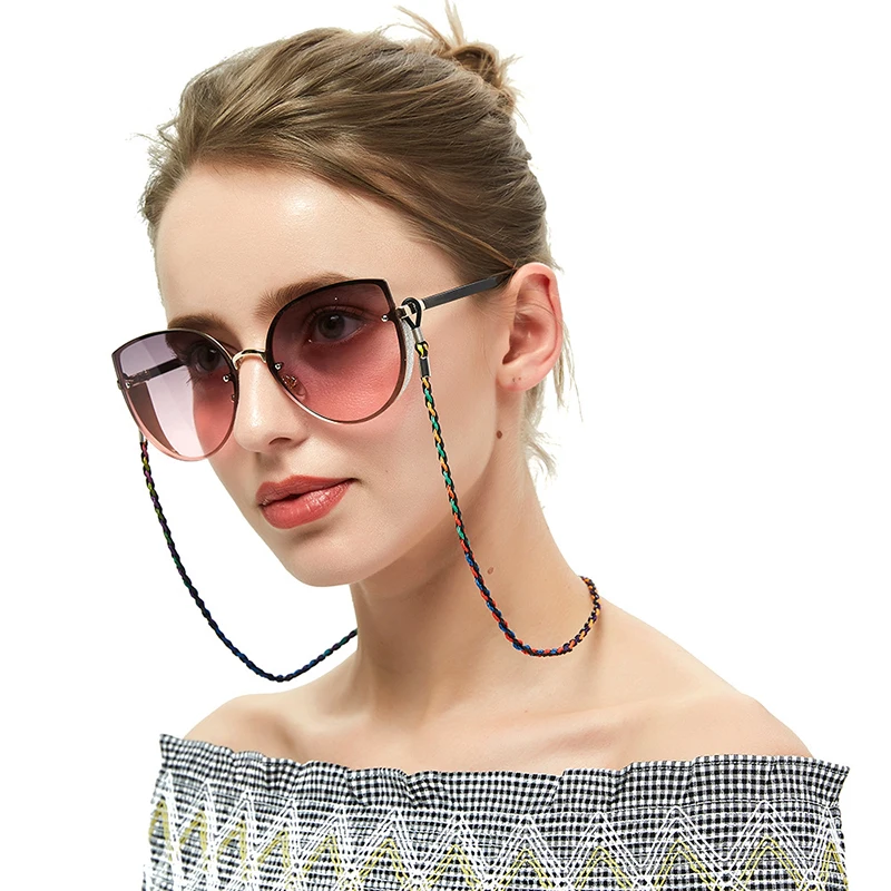 Bohemian Reading Glasses Hanging Holder PU Leather Multi Color Cord Rope Anti-Slip Sunglasses Chain Eyeglass sunglasses strap, Gold filled chain
Bohemian Reading Glasses Hanging Holder PU Leather Multi Color Cord Rope Anti-Slip Sunglasses Chain Eyeglass sunglasses strap, Gold filled chain
