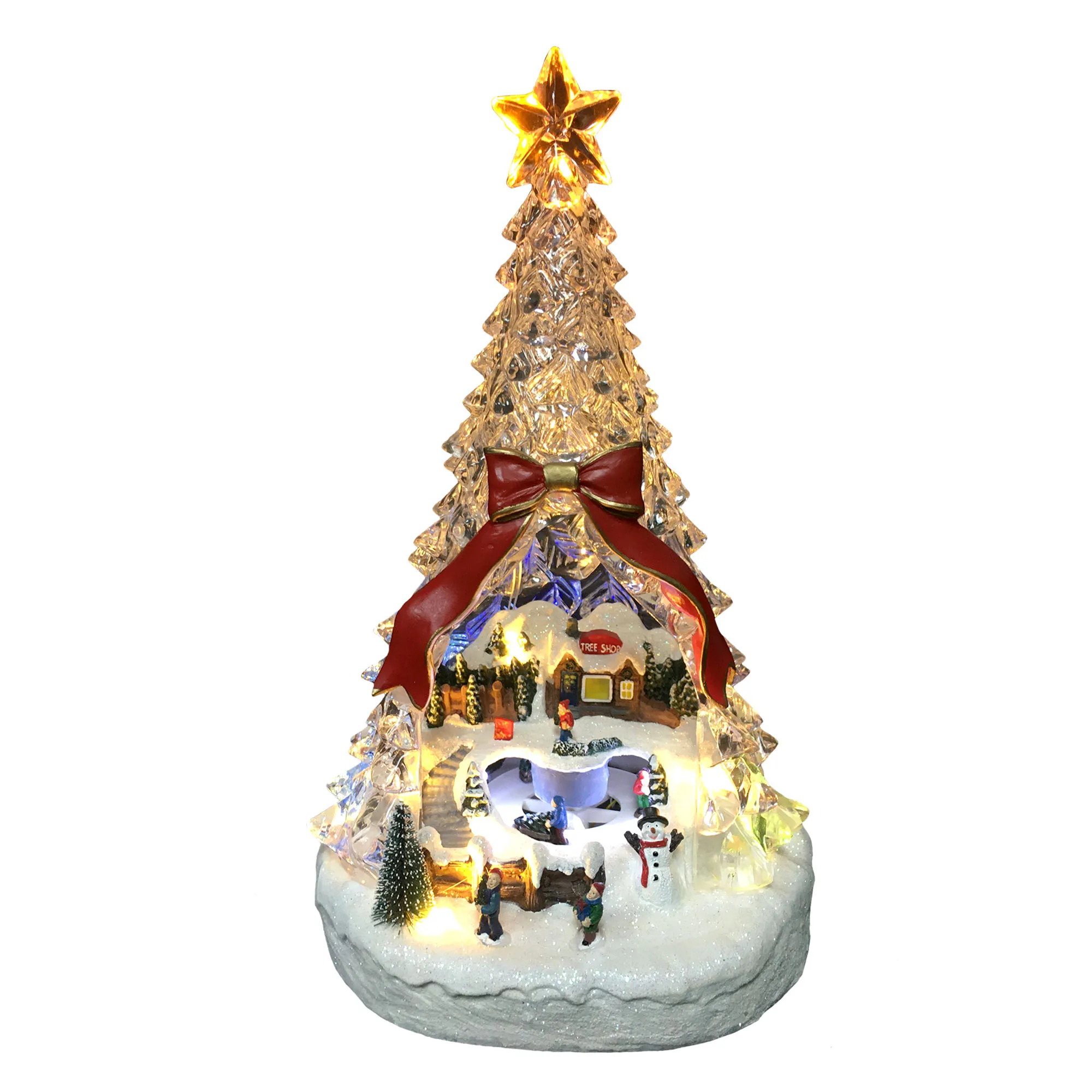 Free Shipping Icy Tree Animated Snowing Scene with Led Lighting Song Moving Function Holiday Christmas Musical Village Fine Art
Free Shipping Icy Tree Animated Snowing Scene with Led Lighting Song Moving Function Holiday Christmas Musical Village Fine Art