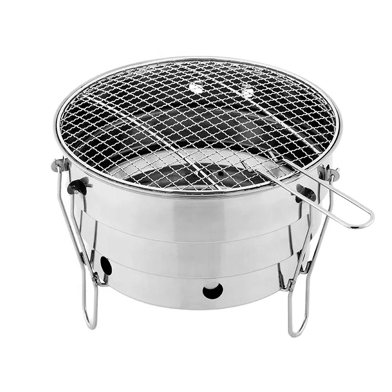 TY Outdoor Portable Mini BBQ Grill Stainless Steel Charcoal Grill Barbecue Cooking Tool Camping Accessories, Silver
TY Outdoor Portable Mini BBQ Grill Stainless Steel Charcoal Grill Barbecue Cooking Tool Camping Accessories, Silver