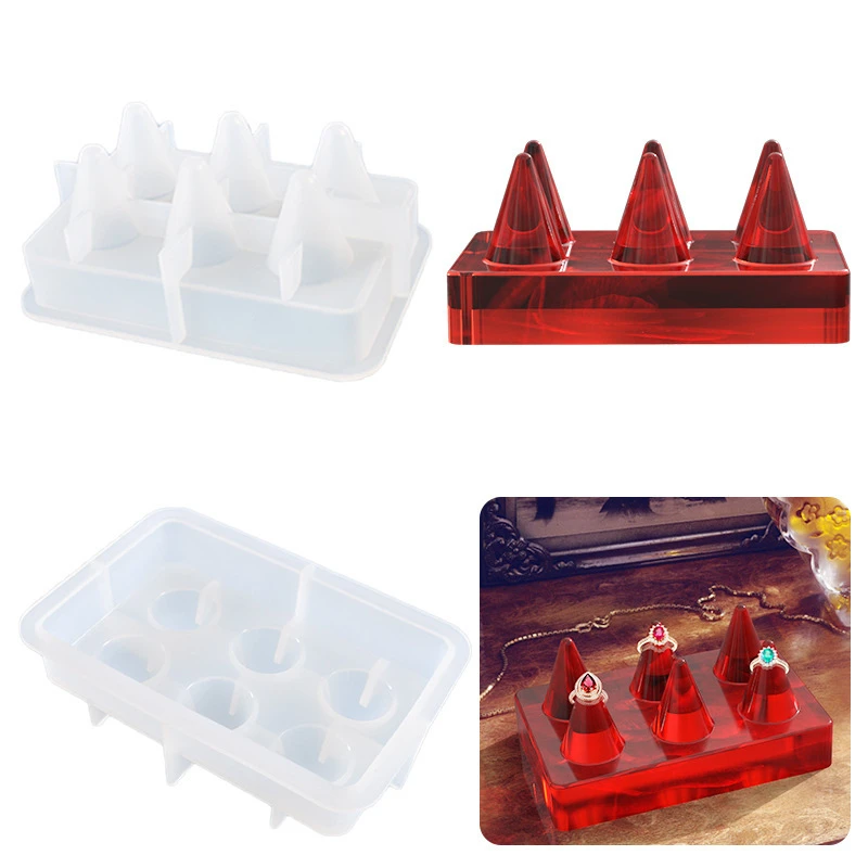 Shiny Mirror Mould Table Decoration Epoxy Craft Conic Ring Display Rack Cone Resin Silicone Ring Display Mold
Shiny Mirror Mould Table Decoration Epoxy Craft Conic Ring Display Rack Cone Resin Silicone Ring Display Mold