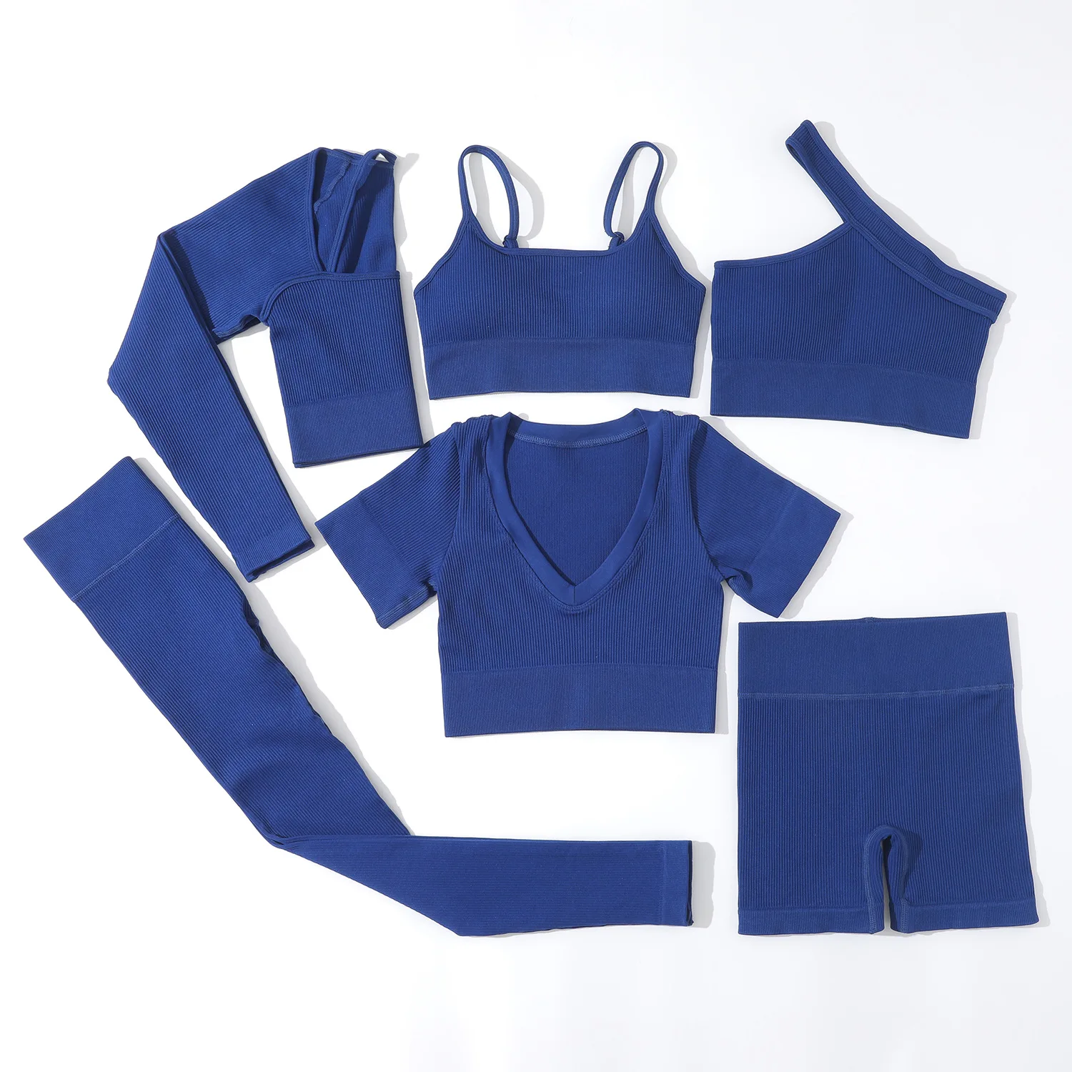 6 Piece Women Sportswear Active Fitness Suit Workout Sport Wear Gym Clothing Short Long Sleeve Crop Top Seamless Ribbed Yoga Set
6 Piece Women Sportswear Active Fitness Suit Workout Sport Wear Gym Clothing Short Long Sleeve Crop Top Seamless Ribbed Yoga Set