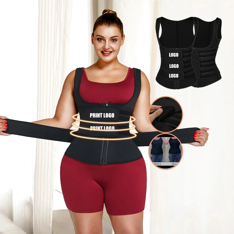 Logo Service Zipper Design Neoprene High Compression Plus Size Corset Waist Trianer Vest
Logo Service Zipper Design Neoprene High Compression Plus Size Corset Waist Trianer Vest