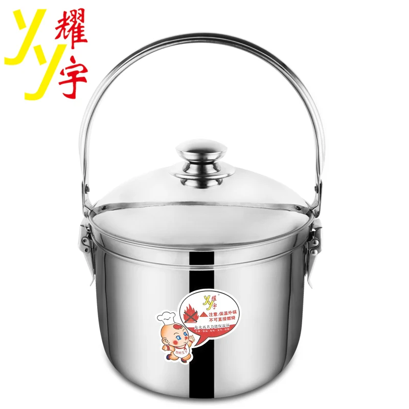 Chinese eco-Friendly new innovative Stainless Steel cooking pot thermal cooker flame free cooking pot LIDL amazon