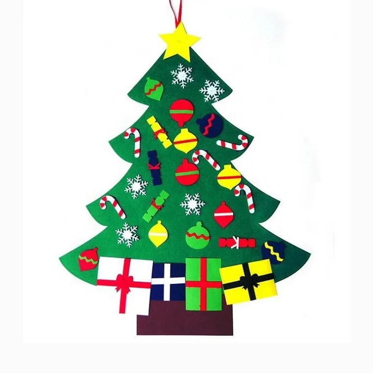 In stock diy hanging 3d felt christmas tree for kids home decoration project, Green
In stock diy hanging 3d felt christmas tree for kids home decoration project, Green