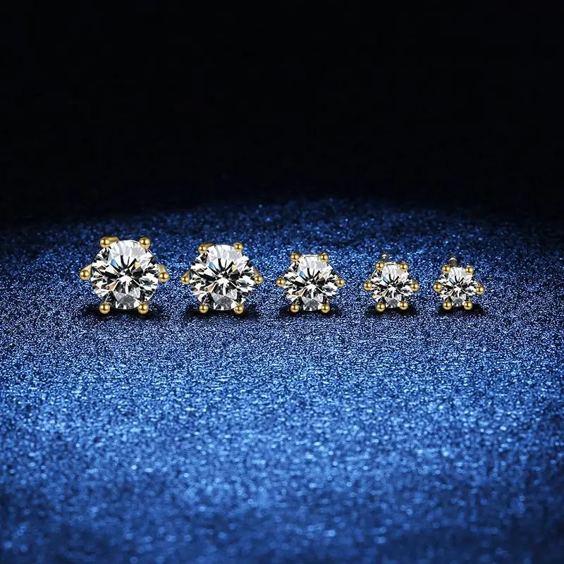 Fashion Jewelry Luxury Earrings Set Screw Back Gold Plated 925 Sterling Silver VVS Moissanite Diamond Stud Earring For Men Wome
Fashion Jewelry Luxury Earrings Set Screw Back Gold Plated 925 Sterling Silver VVS Moissanite Diamond Stud Earring For Men Wome