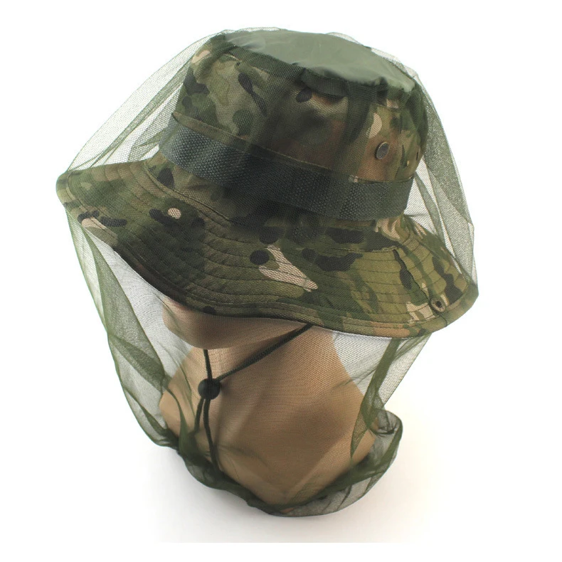 

Travel Camping Protector Camping Equipment Outdoor Survival Head Face Protect Net Cover Anti Mosquito Bug Bee Insect Mesh Hat