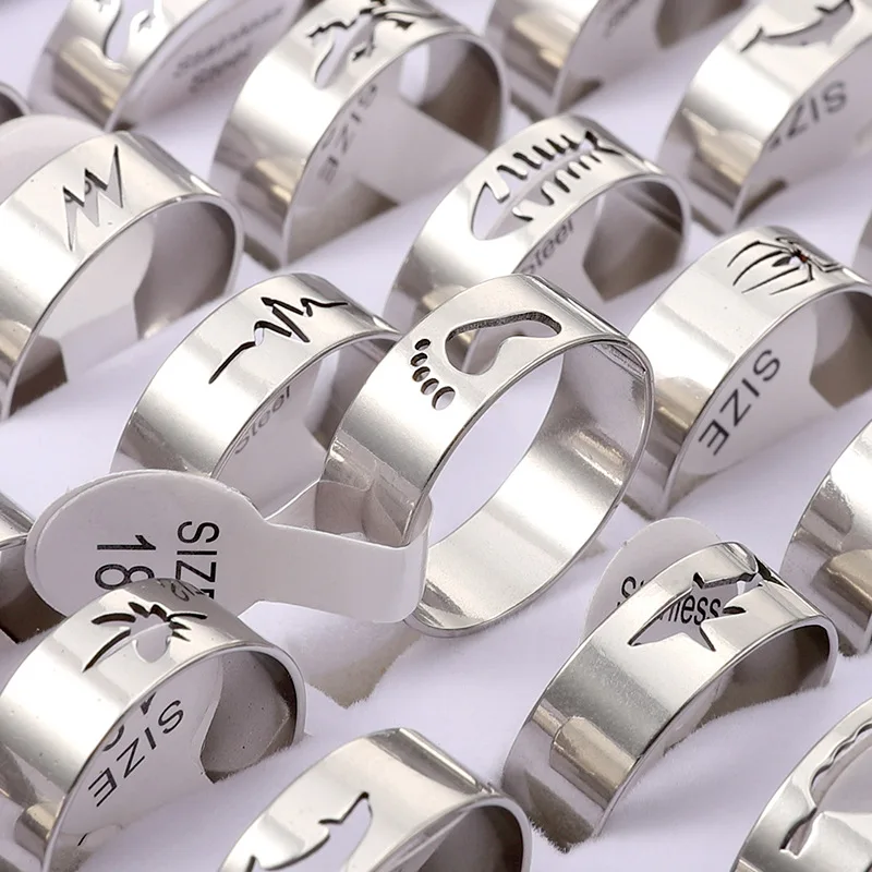 2023 Wholesale Factory Price Cheap Ring Cutting Pattern Gold Silver Titanium Stainless Steel Men Ring Mixed Ring For Unisex
2023 Wholesale Factory Price Cheap Ring Cutting Pattern Gold Silver Titanium Stainless Steel Men Ring Mixed Ring For Unisex