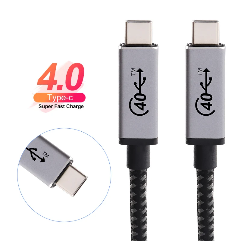 USB 4.0 Type C to C mental material Nylon cover braided 40G data transmission USB 4.0 cable, Grey
USB 4.0 Type C to C mental material Nylon cover braided 40G data transmission USB 4.0 cable, Grey