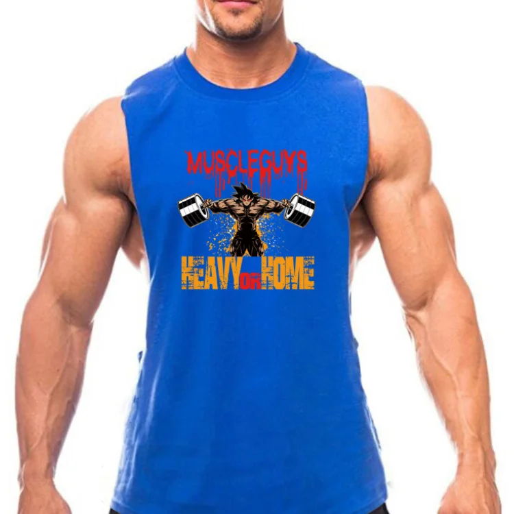New men summer Muscular man elastic force Breathable GYM clothes printing Anime pattern Fitness Loose sleeveless Tees vest, Colors
New men summer Muscular man elastic force Breathable GYM clothes printing Anime pattern Fitness Loose sleeveless Tees vest, Colors