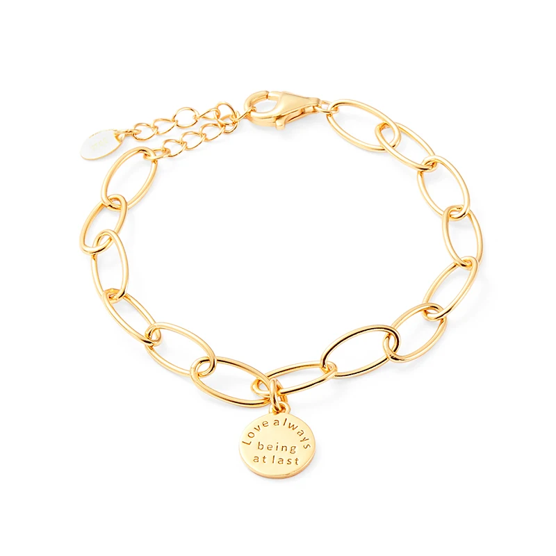 anniversary gift 925 Sterling Silver gold plated Coin pendant hoop chain link chain bracelets for women
anniversary gift 925 Sterling Silver gold plated Coin pendant hoop chain link chain bracelets for women