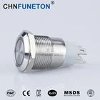 19mm Oven 16a 250vac Switch Stainless Steel Push Button Switch