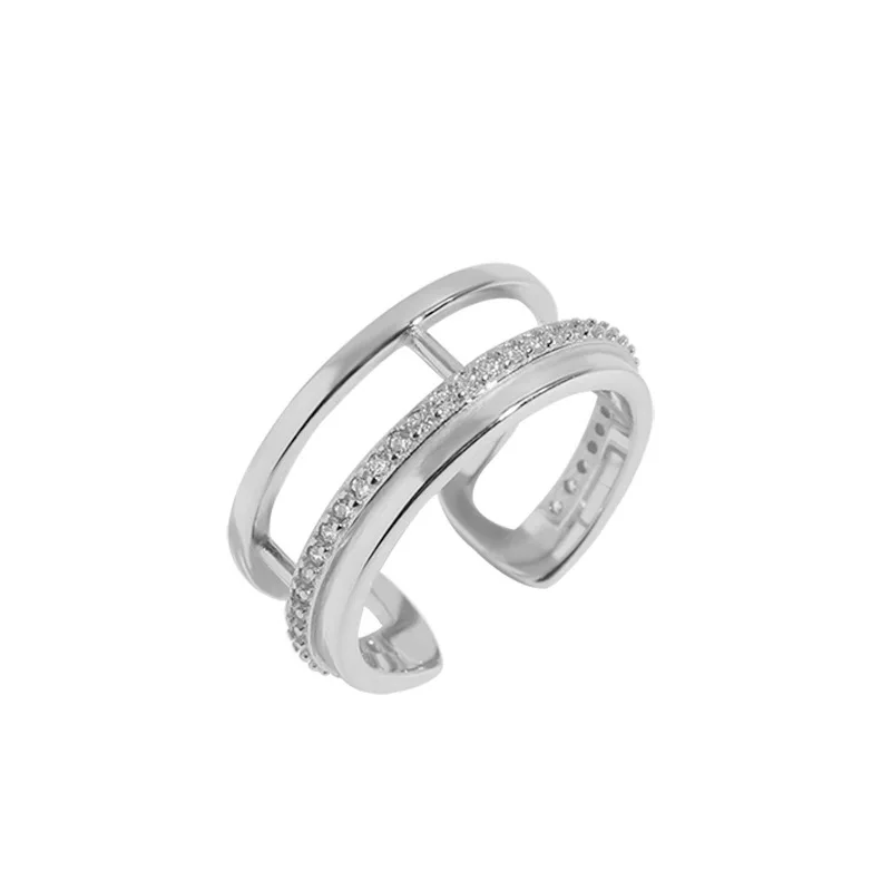 VIANRLA 925 Sterling Silver Ring Minimalist Hollow Rings 18K Gold Open Ring For Women Support Dropshipping
VIANRLA 925 Sterling Silver Ring Minimalist Hollow Rings 18K Gold Open Ring For Women Support Dropshipping